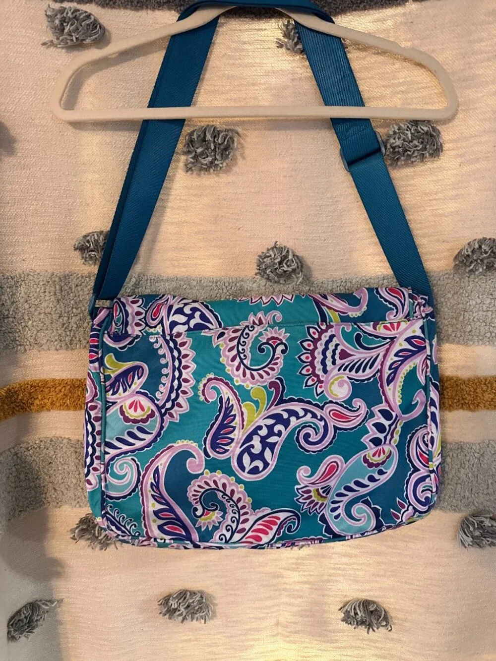 Vera Bradley Waikiki Paisley Print Laptop Messenger Bag